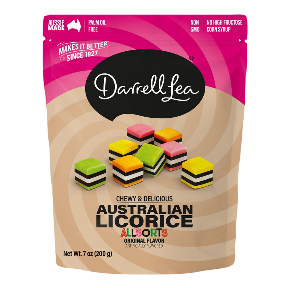 Darrell Lea Liquorice Allsorts 7 oz Pouch | Nassau Candy