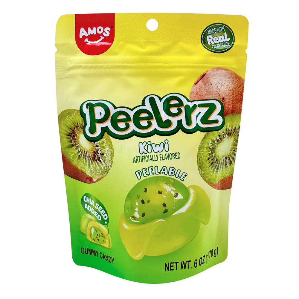 Peelerz Gummy Kiwi 6 oz Bag | Nassau Candy