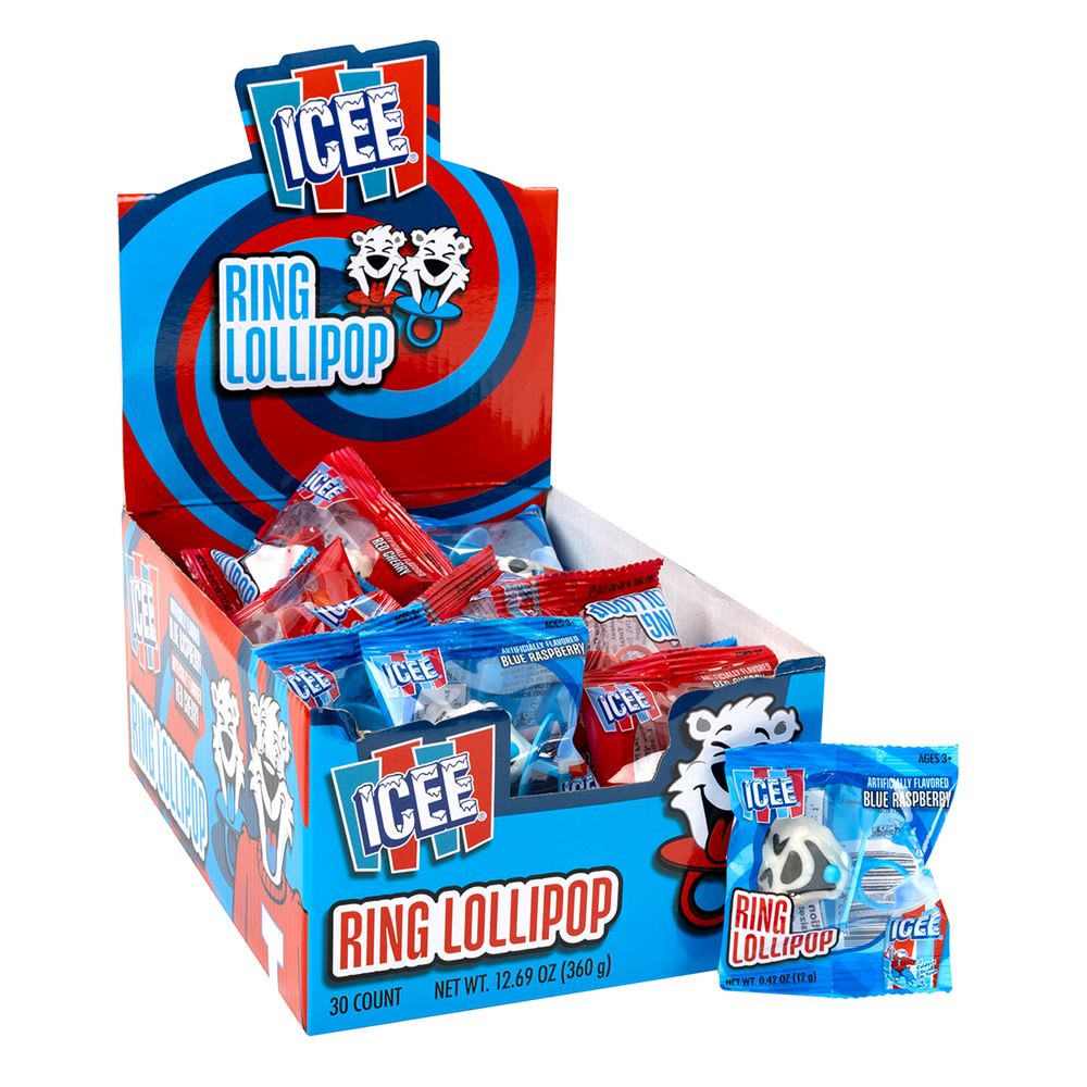 Icee Bear Ring Lollipop 0.42 oz | Nassau Candy