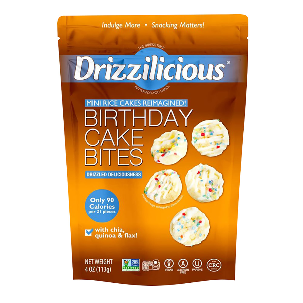Drizzilicious Birthday Cake Drizzle Bites 4 Oz | Nassau Candy