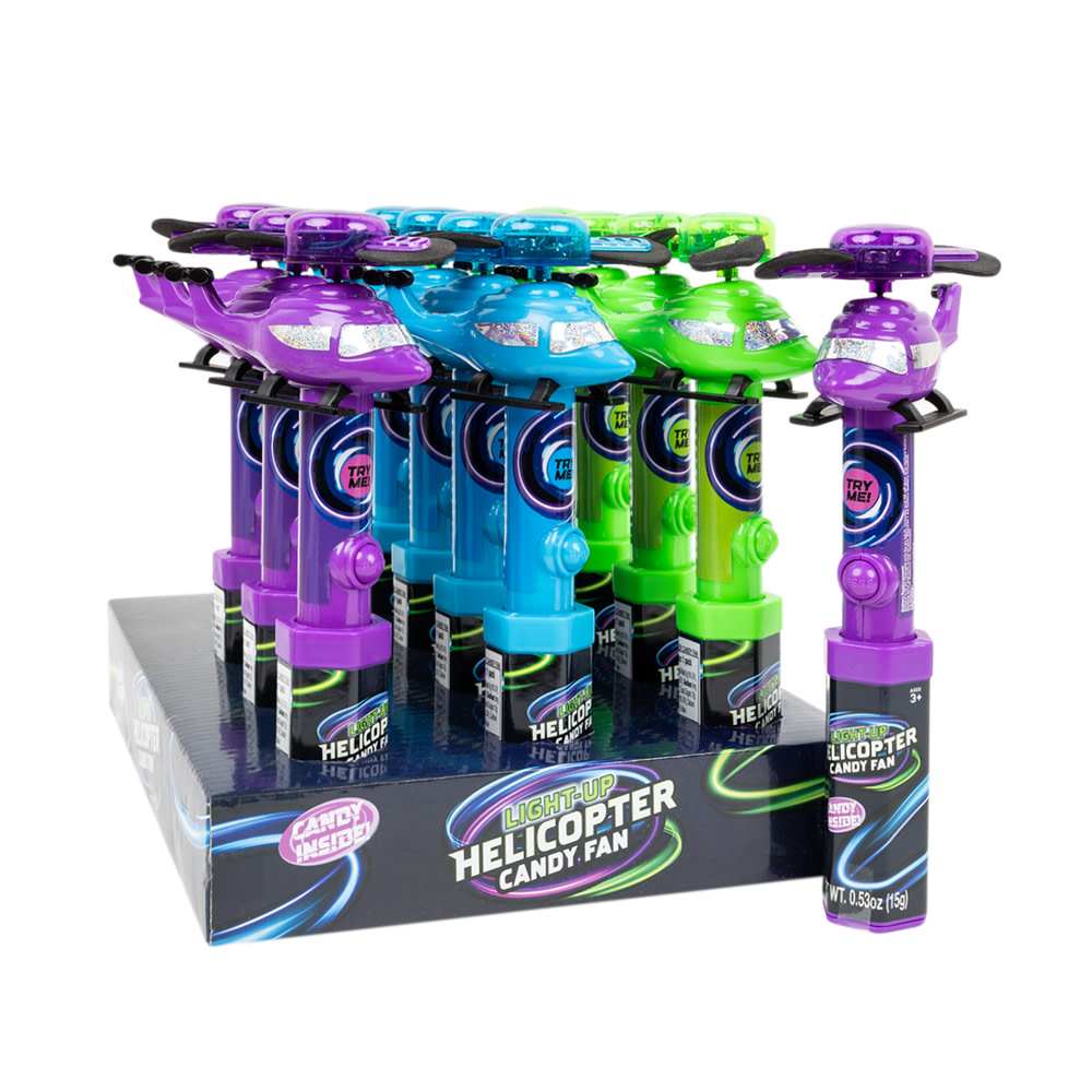 Light Up Helicopter Candy Fan 0.53 oz | Nassau Candy