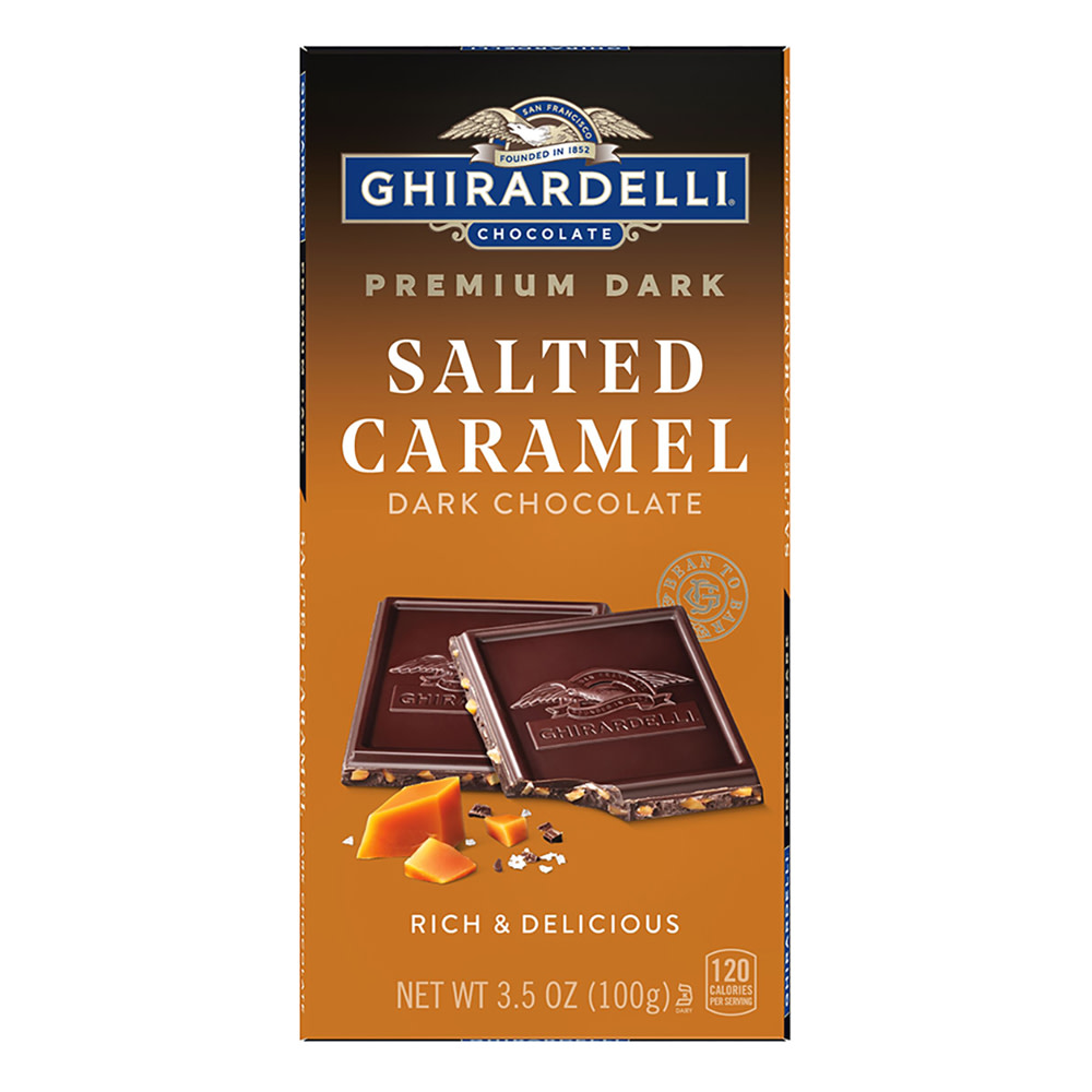 Ghirardelli Intense Sea Salt Caramel Cascade Bar | Nassau Candy