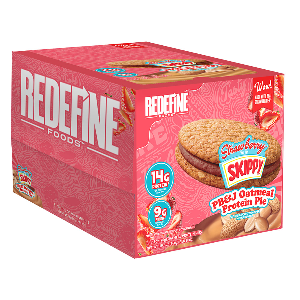Redefine Oatmeal Protein Pie PB&J Strawberry 4.2 oz Pie | Nassau Candy