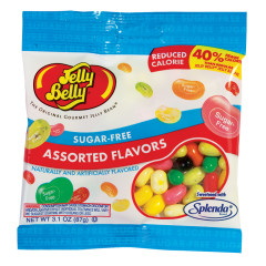 JELLY BELLY SUGAR FREE ASSORTED JELLY BEANS 3.1 OZ PEG BAG