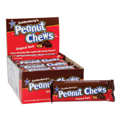 GOLDENBERG'S ORIGINAL DARK CHOCOLATE PEANUT CHEWS 2 OZ