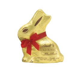 LINDT MILK CHOCOLATE GOLD FOILED BUNNY 3.5 OZ