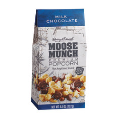 HARRY & DAVID MILK CHOCOLATE MOOSE MUNCH POPCORN 4.5 OZ GABLE BOX