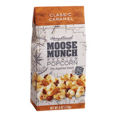 HARRY & DAVID CLASSIC CARAMEL MOOSE MUNCH POPCORN 4 OZ GABLE BOX