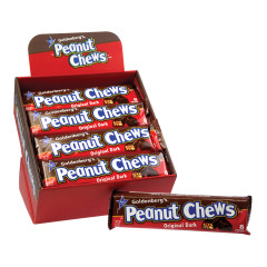 GOLDENBERG'S ORIGINAL DARK CHOCOLATE PEANUT CHEWS KING SIZE 3.3 OZ