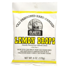 CLAEY'S LEMON DROPS 6 OZ BAG