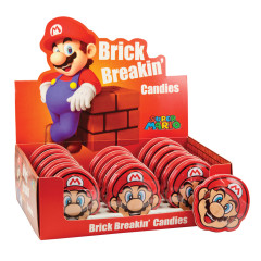 SUPER MARIO BRICK BREAKIN' CANDIES 0.7 OZ TIN