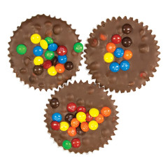 ASHER'S MILK CHOCOLATE JUMBO CUP WITH M&M'S 4 OZ