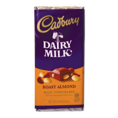 CADBURY ROAST ALMOND MILK CHOCOLATE 3.5 OZ BAR