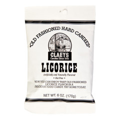 CLAEY'S LICORICE DROPS 6 OZ BAG