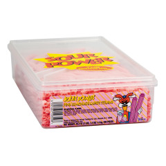 SOUR POWER PINK LEMONADE SOUR STRAWS TUB