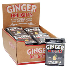 GINGER DELIGHTS D'ANJOU PEAR 1.07 OZ TIN