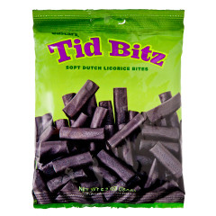 GUSTAF'S TID BITZ SOFT LICORICE BITES 5.2 OZ PEG BAG