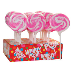 WHIRLY POP BUBBLE GUM LIGHT PINK AND WHITE 1.5 OZ