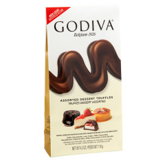GODIVA ASSORTED DESSERT TRUFFLES 4.2 OZ BAG