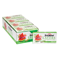 TRIDENT LAYERS WATERMELON TROPICAL FRUIT GUM