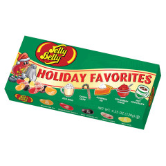 JELLY BELLY HOLIDAY FAVORITES 5 FLAVOR 4.25 OZ GIFT BOX