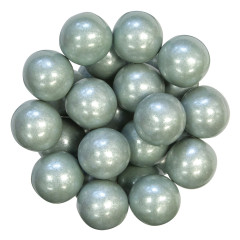 COLOR IT CANDY SHIMMER SILVER GUMBALLS 1"