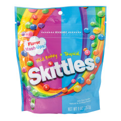 SKITTLES WILD BERRY AND TROPICAL MASHUPS 9 OZ POUCH