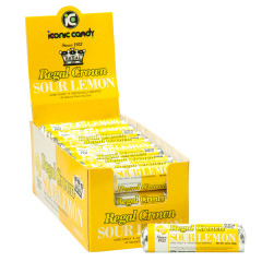 REGAL CROWN SOUR LEMON HARD CANDY 7 PC 1.01 OZ ROLL