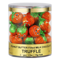 MADELAINE PEANUT BUTTER FILLED MILK CHOCOLATE FOILED PUMPKINS 0.5 OZ