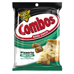 COMBOS PIZZERIA PRETZELS 6.3 OZ PEG BAG