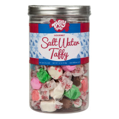 TAFFY TOWN ASSORTED SALT WATER TAFFY 18 OZ CANISTER