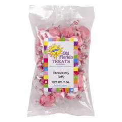 OLD FLORIDA TREATS STRAWBERRY TAFFY 7 OZ BAG *FL DC ONLY*