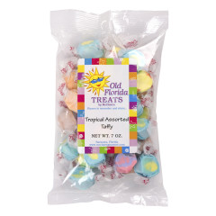 OLD FLORIDA TREATS TROPICAL ASSORTED TAFFY 7 OZ BAG *FL DC ONLY*