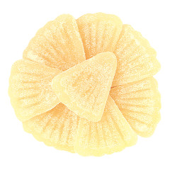 HARIBO GUMMY WHITE GRAPEFRUIT SECTIONS