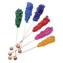 ROSES BRANDS ASSORTED UNWRAPPED ROCK CANDY STICKS