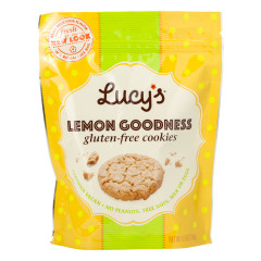 LUCY'S GLUTEN FREE LEMON GOODNESS COOKIES 5.5 OZ POUCH