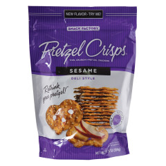 PRETZEL CRISPS SESAME 7.2 OZ BAG