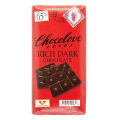 CHOCOLOVE 65% RICH DARK CHOCOLATE 3.2 OZ BAR