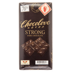 CHOCOLOVE STRONG DARK CHOCOLATE 3.2 OZ BAR