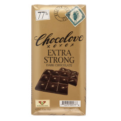 CHOCOLOVE EXTRA STRONG DARK CHOCOLATE 3.2 OZ BAR