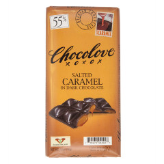 CHOCOLOVE SALTED CARAMEL IN DARK CHOCOLATE 3.2 OZ BAR