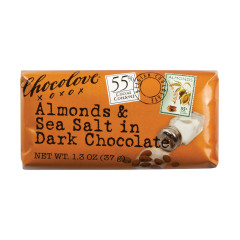 CHOCOLOVE ALMONDS & SEA SALT IN DARK CHOCOLATE MINI 1.3 OZ BAR