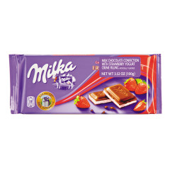 MILKA STRAWBERRY BAR 3.5 OZ