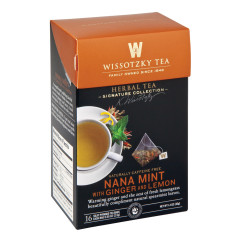 Wissotzky Timeless Green Tea With Nana Mint Tea 16 Ct Box