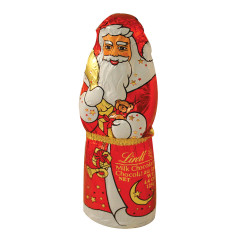 LINDT MILK CHOCOLATE FOILED SANTA 4.4 OZ