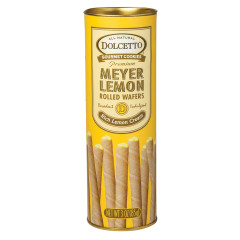 DOLCETTO MEYER LEMON ROLLED WAFERS 3 OZ TUBE