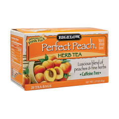 BIGELOW PERFECT PEACH HERB TEA 20 CT BOX