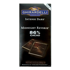 GHIRARDELLI INTENSE 86% DARK CHOCOLATE MIDNIGHT REVERIE 3.1 OZ BAR