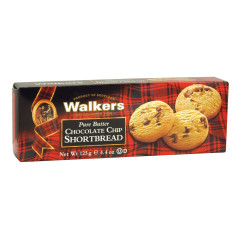 WALKERS SHORTBREAD CHOCOLATE CHIP COOKIES 4.4 OZ BOX