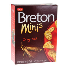 DARE BRETON MINI ORIGINAL CRACKERS 8 OZ BOX